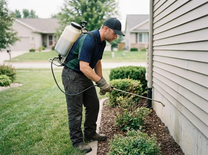 Seasonal Perimeter Insect Barrier Spraying in Storm Lake, AI